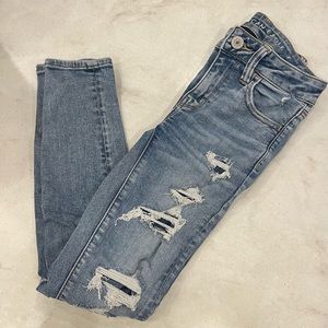 High Rise American Eagle Skinny Jeans